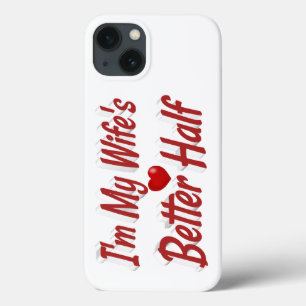 Wife funny quote red text iPhone 13 case