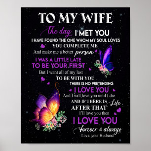 Wife Gifts Letter To My Wife From Husband Poster