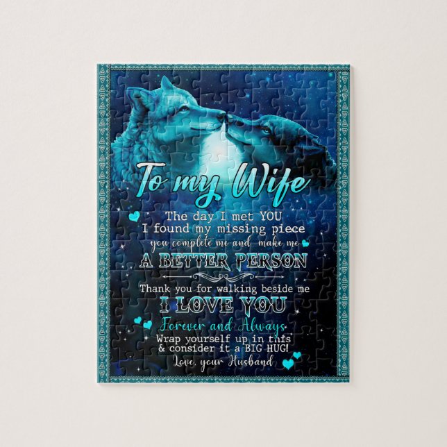 Wife Gifts | Letter To My Wife I Love You Forever Jigsaw Puzzle (Vertical)