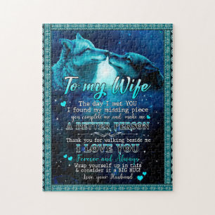 Wife Gifts Letter To My Wife I Love You Forever Jigsaw Puzzle