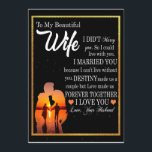 Wife Gifts | Letter To My Wife Love From Husband Invitation<br><div class="desc">Wife Gifts | To My Beautiful Wife Forever Together I Love You Love From Husband</div>