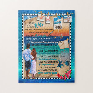 Wife Gifts Letter To My Wife Love From Husband Jigsaw Puzzle