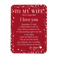 Wife Gifts | Letter To My Wife Love From Husband