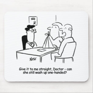 Wife has a Broken Arm in a Sling Mouse Mat