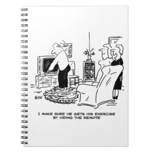 Wife Hides the TV Remote Control Notebook