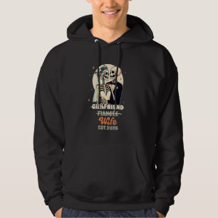 Wife & Husband Just Married Girlfriend Fiancee Wif Hoodie