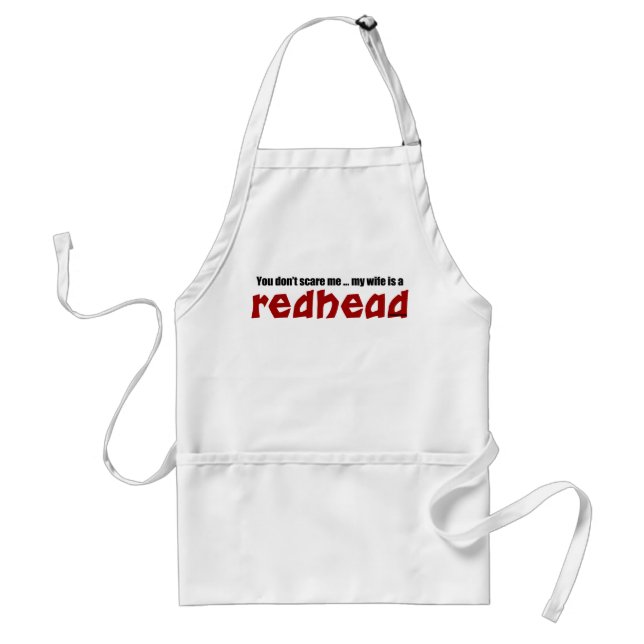 Wife is a Redhead Standard Apron (Front)