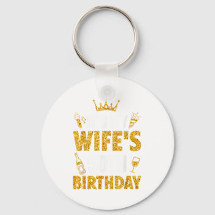 Wife it's my wife's 50th birthday 1975 50 years ol key ring