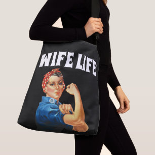 WIFE LIFE CROSS BODY BAG PURSE