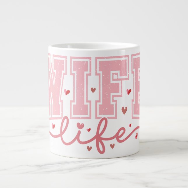 WIFE Life Large Coffee Mug (Front)