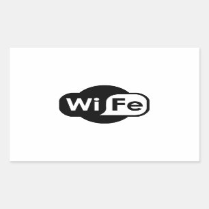 WiFe Logo Valentine's Gift Rectangular Sticker
