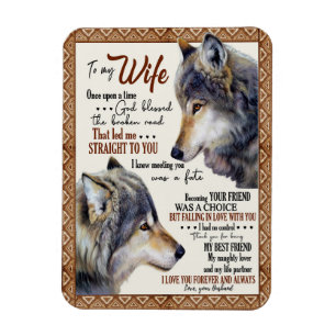 Wife Lover To My Wife I Love You Forever & Always Magnet