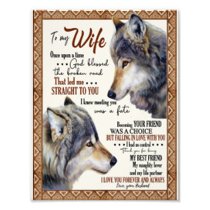 Wife Lover  To My Wife I Love You Forever & Always Photo Print