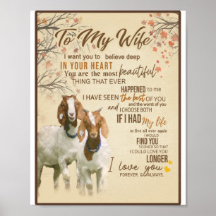 Wife Lover  To My Wife I Love You Forever & Always Poster