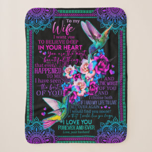 Wife Lovers To My Wife I Love You Forever Ever Sherpa Blanket