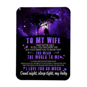 Wife Lovers   To My Wife I Love You So Much Magnet