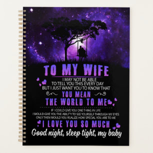 Wife Lovers   To My Wife I Love You So Much Planner