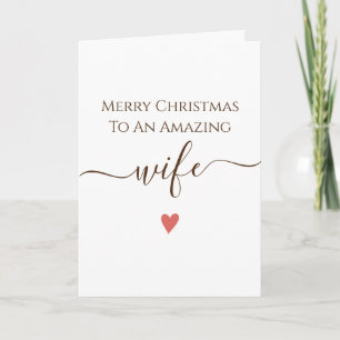 Wife Merry Chirstmas Card