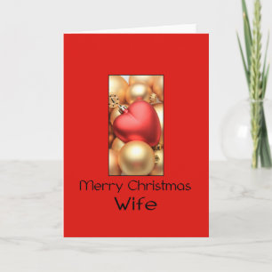Wife Merry Christmas card