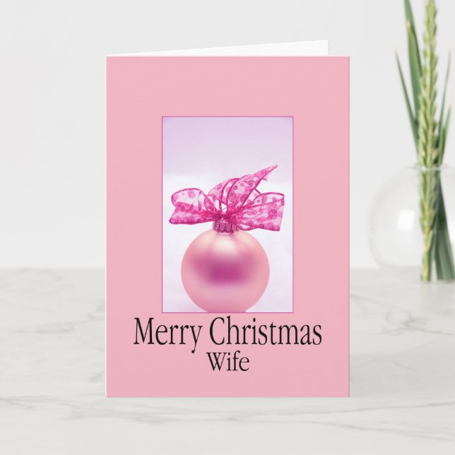 Wife   Merry Christmas card (Front)