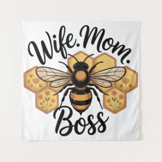 Wife. Mom. Boss Tapestry
