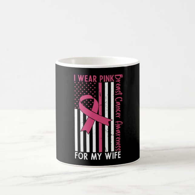Wife Mom Mother Family Matching Breast Cancer Gift Coffee Mug (Center)