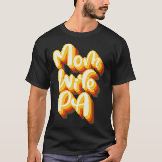 WIFE MOM PA PHYSICIAN ASSISTANT QUOTES RETRO STYLE T-Shirt