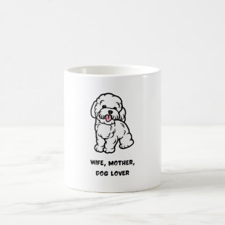 Wife, mother, dog lover coffee mug