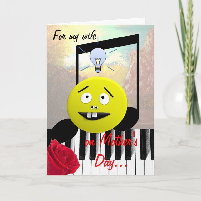 Wife Mother's Day humour Card (Front)