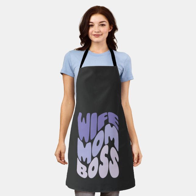 Wife, mum, boss apron (Worn)