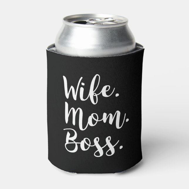 wife mum boss can cooler (Can Front)