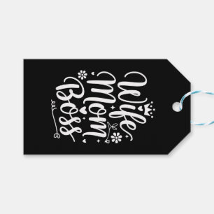 Wife Mum Boss Cute Mother's Day Gift Tags