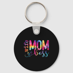 Wife Mum Boss Funny Mothers Day Key Ring