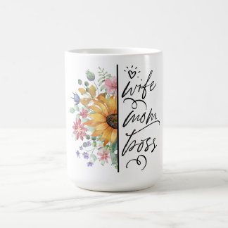 Wife Mum Boss Mother's Day Design Coffee Mug