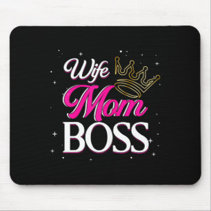 Wife mum boss _ mummy mama _ mother's day mouse mat