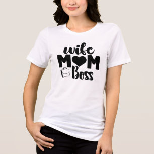 Wife. Mum. Boss.—Unapologetically Powerful Tri-Blend Shirt