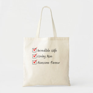 Wife Mum Farmor Swedish Woman Tote Bag