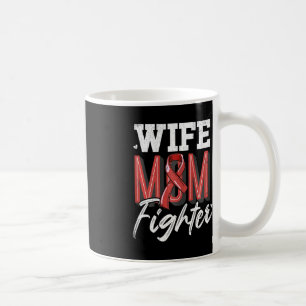 Wife Mum Fighter Brain Aneurysm Awareness Support Coffee Mug