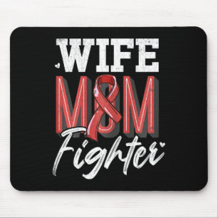 Wife Mum Fighter Brain Aneurysm Awareness Support Mouse Mat