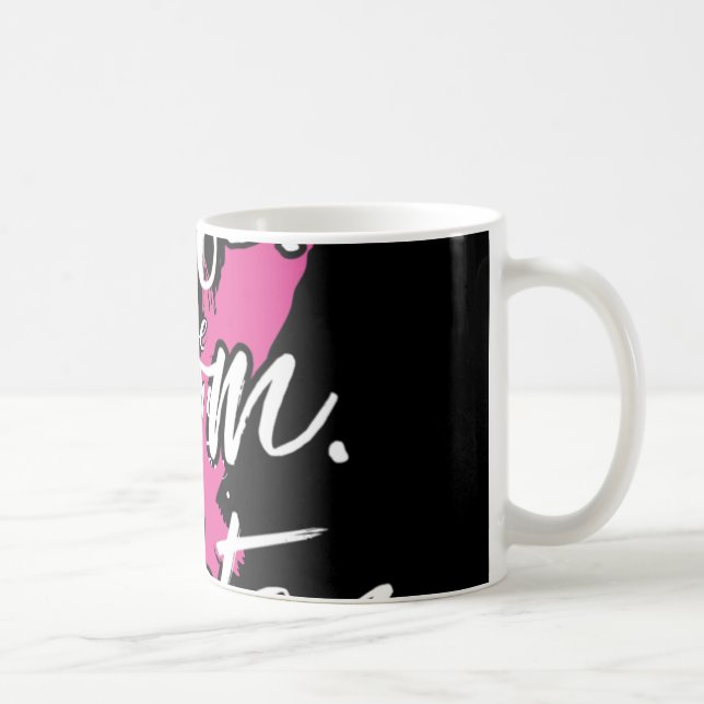Wife Mum Fighter Breast Cancer Patient Pink Awaren Coffee Mug (Right)