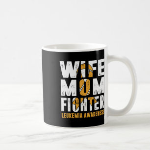 Wife Mum Fighter Leukaemia Awareness Coffee Mug