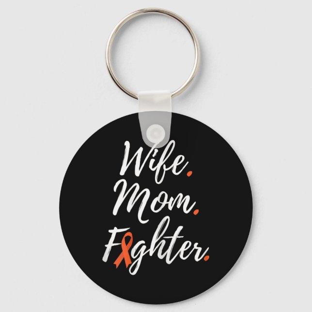 Wife Mum Fighter Rsd Crps Awareness  Key Ring (Front)