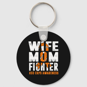Wife Mum Fighter RSD CRPS Awareness Key Ring