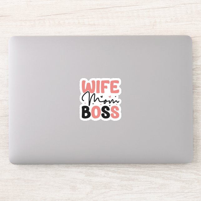 Wife Mum Girl Boss Aesthetic Calligraphy  (Computer)