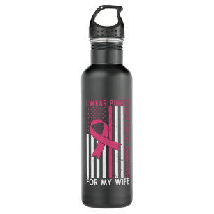 Wife Mum Mother Family Matching Breast Cancer Gift 710 Ml Water Bottle
