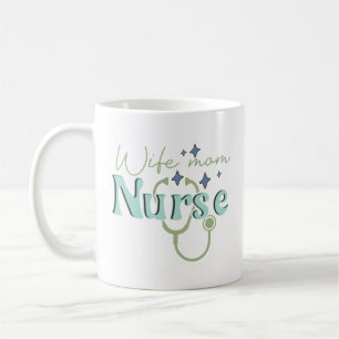 Wife Mum Nurse Gift for Nurse Mother's Day Coffee Mug