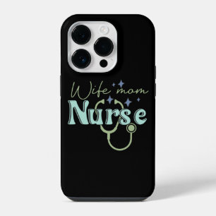 Wife Mum Nurse Gift for Nurse Mother's Day iPhone 14 Pro Case