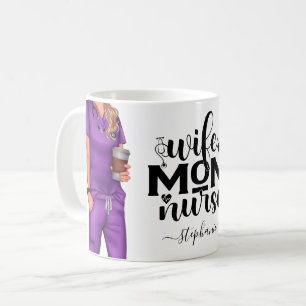 Wife Mum Nurse Personalised Coffee Mug