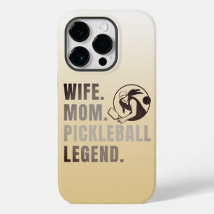 Wife Mum Pickleball Legend - Vintage Funny Women's Case-Mate iPhone 14 Pro Case