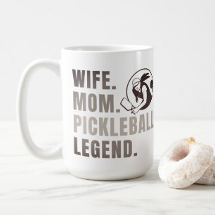 Wife Mum Pickleball Legend - Vintage Funny Women's Coffee Mug